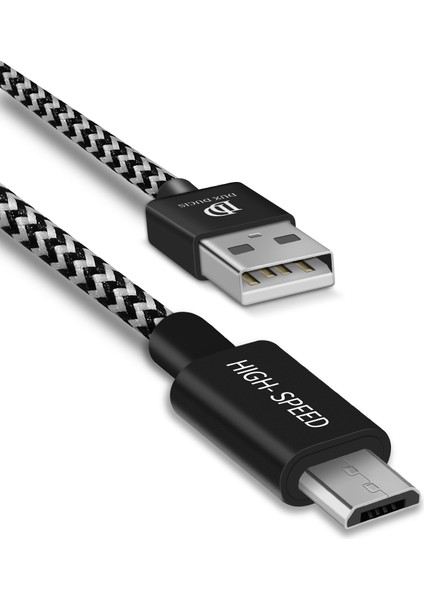 Samsung Htc Huawei İçin 0.5m Dokuma Desenli Mikro USB Senkronizasyon Veri Şarj Kablosu (Yurt Dışından)