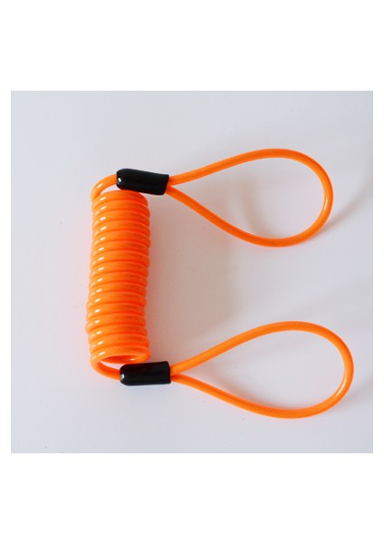 120 Turuncu Stil Kablo Bisiklet Kilidi Emniyet Uyarısı Motosiklet Disk Kilidi Güvenlik Hatırlatıcı Bisiklet Aksesuarları - Türkçe (Yurt Dışından)