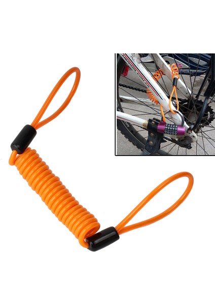 120 Turuncu Stil Kablo Bisiklet Kilidi Emniyet Uyarısı Motosiklet Disk Kilidi Güvenlik Hatırlatıcı Bisiklet Aksesuarları - Türkçe (Yurt Dışından) fiyatları