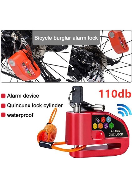 02 Siyah Stil Motosiklet Scooter Disk Kilidi Motor Bisikleti Hırsızlık Alarmı 110DB Disk Kilidi Su Geçirmez Güvenlik Alarmı Koruma (Yurt Dışından) indirimleri