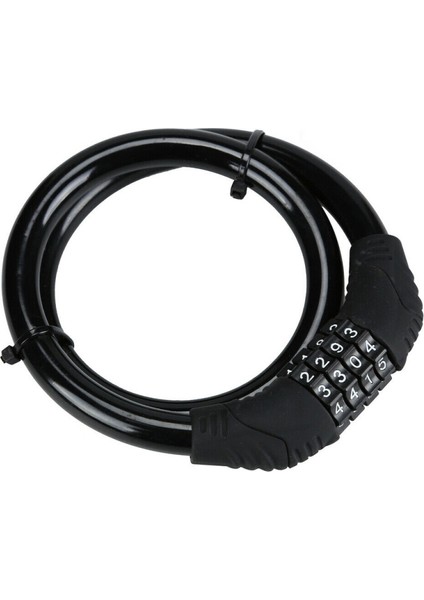Siyah Stil Bisiklet Kilidi 4 Haneli Kombinasyon 12MM Çelik Anti-Hırsızlık Güçlü Güvenlik Askı Kilidi Bisiklet Aksesuarları (Yurt Dışından)