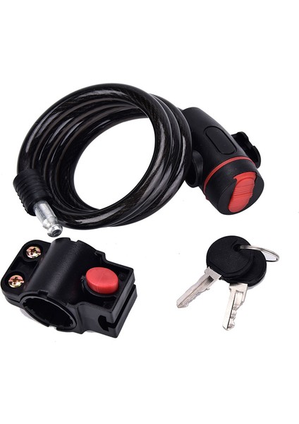 Siyah Stil Evrensel Bisiklet Kilidi Mtb Yol Bisikleti Güvenlik Hırsızlık Önleyici Çelik Güçlü Tel Bobin 2 Anahtarlı Açık Hava Bisiklet Aksesuarları (Yurt Dışından) fiyatları