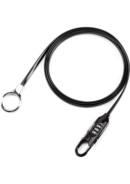 Siyah Kilit Stili 1.8m Bisiklet Hırsızlık Önleyici Çelik Kablo Kilidi Dağ Yol Bisikleti Güvenlik Şifre Kilidi Açık Hafif Bisiklet Tel Kod Kilidi (Yurt Dışından)