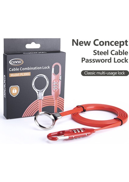 Siyah Kilit Stili 1.8m Bisiklet Hırsızlık Önleyici Çelik Kablo Kilidi Dağ Yol Bisikleti Güvenlik Şifre Kilidi Açık Hafif Bisiklet Tel Kod Kilidi (Yurt Dışından) fiyatları