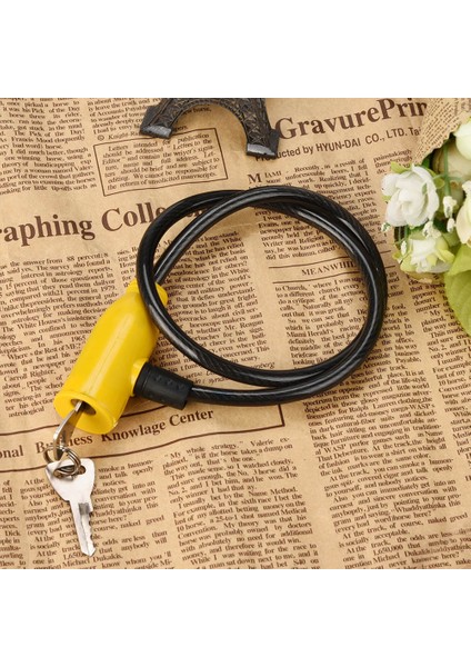 C Stili Kırmızı Bisiklet Kilidi ile Alarm 2 Anahtarlı Güvenli Anti-Hırsızlık Bisiklet Aksesuarları Bisiklet Scooter Güvenlik Kilit Bisiklet Aksesuarları Cadeado Bicicleta 1 Adet (Yurt Dışından)