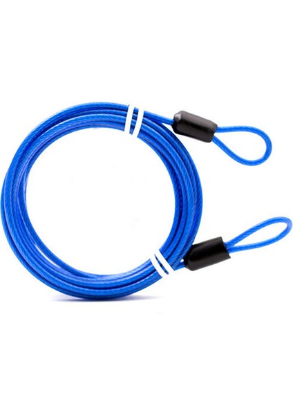 Mavi Stil 2 Metre Evrensel Güçlü Örme Profesyonel Çift Döngülü Bisiklet Kilidi- Hırsızlık Önleyici (Yurt Dışından) fırsatları