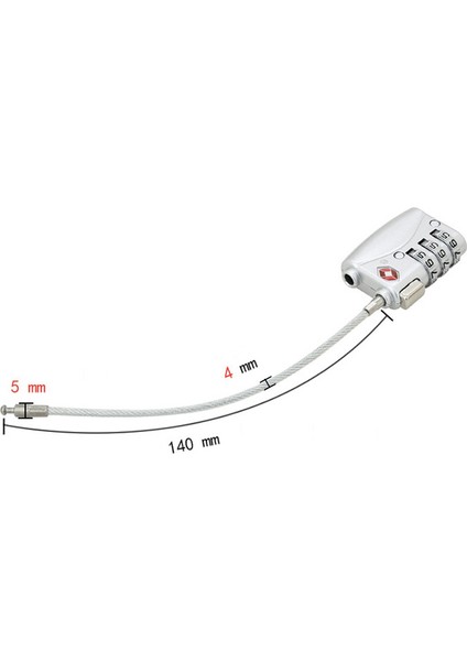 Kırmızı Stil Tandt Bisiklet Kilit Kombinasyonu Bisiklet Parçaları Mini Uzatılabilir Tel Hırsızlık Önleyici Kablo Güvenlik Kodlu Kablo Kilidi Şifreli Bagaj Kiliti (Yurt Dışından) indirimleri