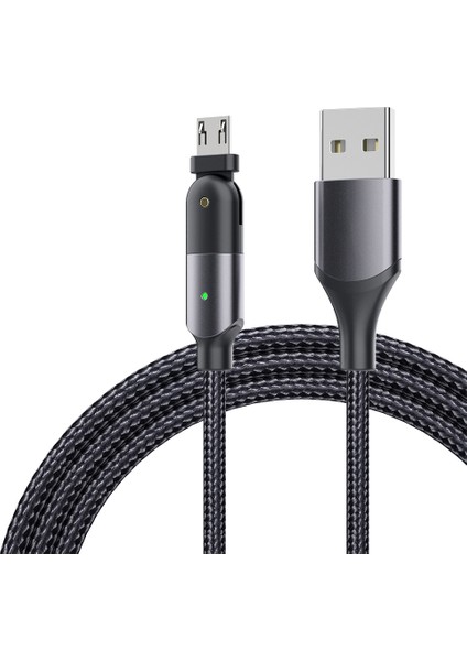 ZFXCT WY0G Sargı Serisi 2.4A Mikro USB 180&#176; Döner Dirsekli Şarj Veri Kablosu 1 2m (Yurt Dışından)