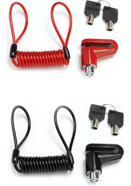 E Stili Xiaomi M365 Elektrikli Scooter Kaykay Tekerlekleri Kilidi Disk Frenli Hırsızlık Önleyici Disk Fren Kilidi Çelik Tel ile (Yurt Dışından)