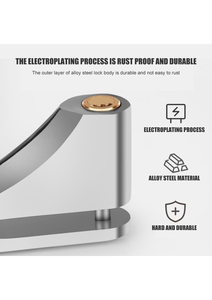 B Siyah Stil Bisiklet Disk Fren Rotor Kilidi Motosiklet Bisiklet Hırsızlık Kilidi Açık Hava Bisiklet Ekipmanları Için Eğlence - (Yurt Dışından) modelleri