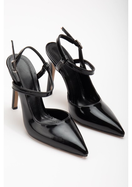 Nely Siyah Sivri Kadın Topuklu Ayakkabı fiyatları