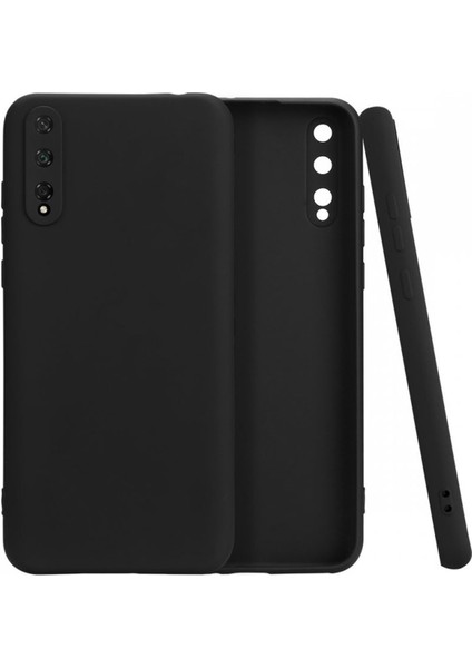 Huawei P Smart S Kılıf Premium Rubber Silikon - Siyah