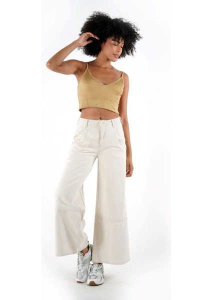 Alexandergardı Askılı V Yaka Crop Top Büstiyer (B24-0079 01)