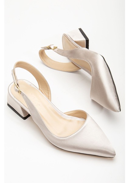 Ossie Bej Saten Kadın Topuklu Ayakkabı fiyatları