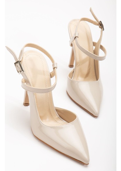 Nely Bej Sivri Kadın Topuklu Ayakkabı modelleri