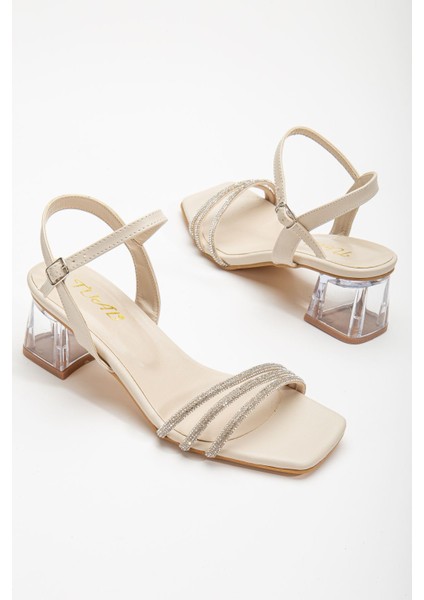Gerdh Bej Taşlı Cilt Alçak Topuklu Ayakkabı fiyatları