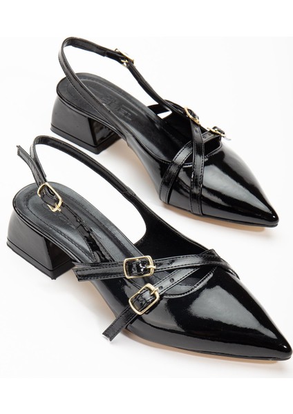 Pary Siyah Kadın Topuklu Ayakkabı