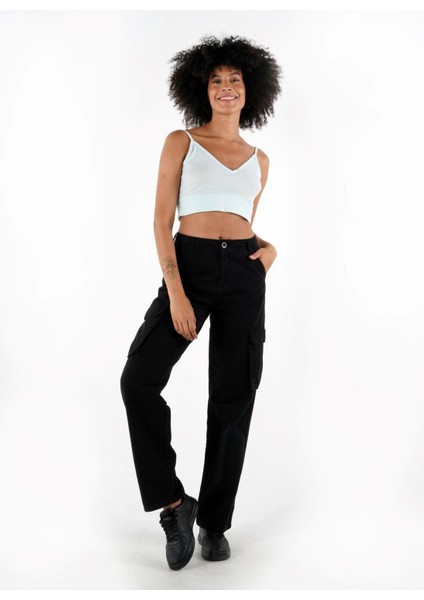 Alexandergardı Askılı V Yaka Crop Top Büstiyer (B24-0079 01)