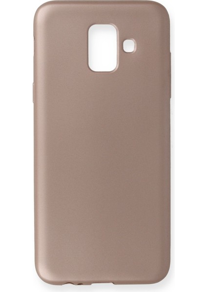 Samsung Galaxy A6 2018 Kılıf Premium Rubber Silikon - Rose Gold