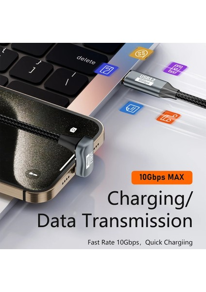 3m Usb3.2 Gen 2 U Şekilli Tip C Erkek Tip C Dişi Pd 100W Kablo Desteği Ses Video Aktarımı (Yurt Dışından) indirimleri