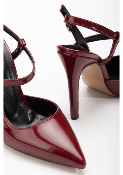 Nely Bordo Sivri Kadın Topuklu Ayakkabı fırsatları