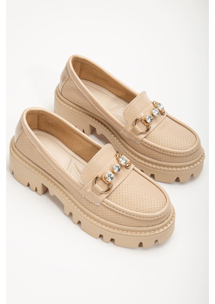 Sirena Krem Triko Hasır Detaylı Espadril