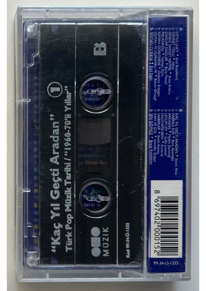 Türk Pop Müzik Tarihi Kaç Yıl Geçti Aradan 1 Kaset (Orjnal Dönem Baskı Kaset) fiyatları