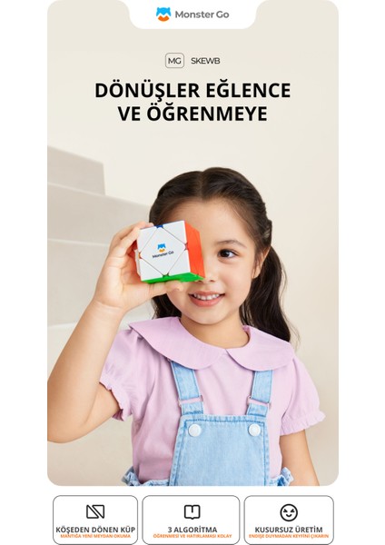 Skewb Çıkartmasız Zeka Küpü Sihirli Küp Türkiye Resmi Satıcısı (Gan Üretimidir) fiyatları