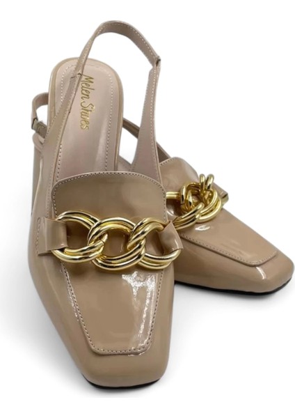 Allure Bej Şık Ve Zarif Kadın Topuklu Ayakkabı fiyatları