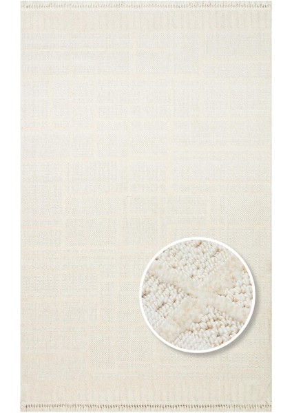 Joy 03 Whıte Hav Toz Vermeyen Yumuşak Dokulu Modern Makine Halısı