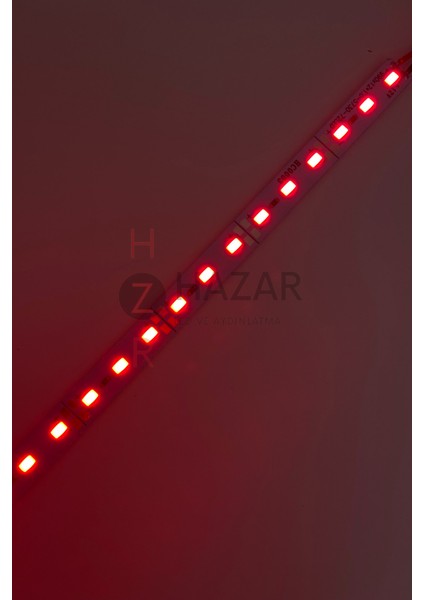 Hazar Led 12 Volt 5630 Ledli LED Bar Alüminyum Çubuk 72 Ledli Kırmızı