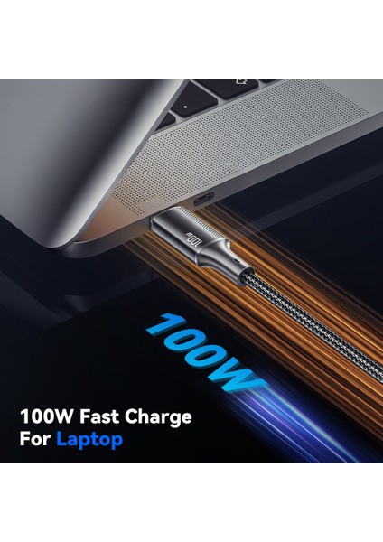 0,25M Tip-C'den Tip-C'ye Pd 100W Naylon Örgülü Veri Kablosu Telefon Tablet Hızlı Şarj Kablosu - Siyah (Yurt Dışından) indirimleri