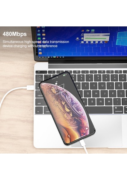 1m Pd 20W Hızlı Şarj Kablosu Tip C'den 8 Pinli Tpe Veri Kablosuna (Yurt Dışından)