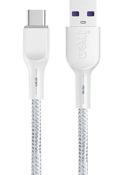 1 Metre Type C Usb C'den Usb'ye Süper Hızlı Şarj Kablosu Yüksek Hızlı Veri Iletimi Cep Telefonu Kablosu (Yurt Dışından)