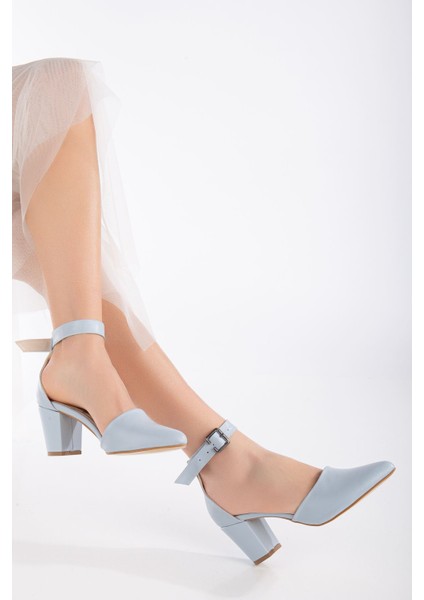 Lottis Bebe Mavisi Cilt Detaylı Topuklu Kadın Ayakkabı fiyatları