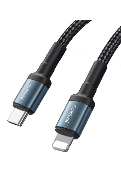 Pd 20W Type C Lightning Şarj Kablosu 1 2 M Örgülü Veri Kablosu (Yurt Dışından)