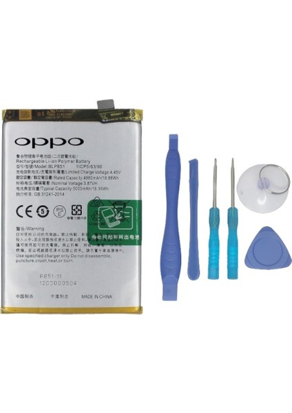 Oppo A95 -4g - BLP851 -Batarya Pil Ve Tamir Seti