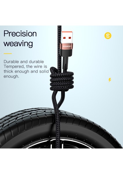 3m Usb'den C Tipi Kabloya Hızlı Şarj 480MBPS Iletim Kablosu (Yurt Dışından)
