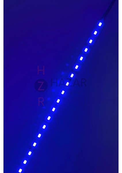 12 Volt 5630 Ledli LED Bar Alüminyum Çubuk 72 Ledli Mavi