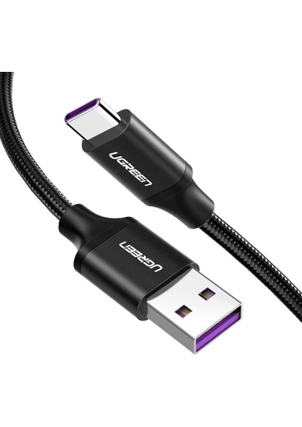 USB C Şarj Kablosu 5A Huawei Supercharge İçin Hızlı Şarj Örgülü Kablo Iletim Veri Kablosu (Yurt Dışından)