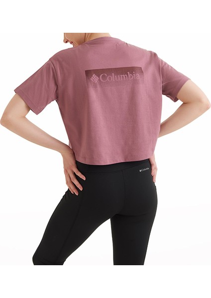 Csc Framed Halftone Logo Kadın Kısa Kollu Tişört fırsatları