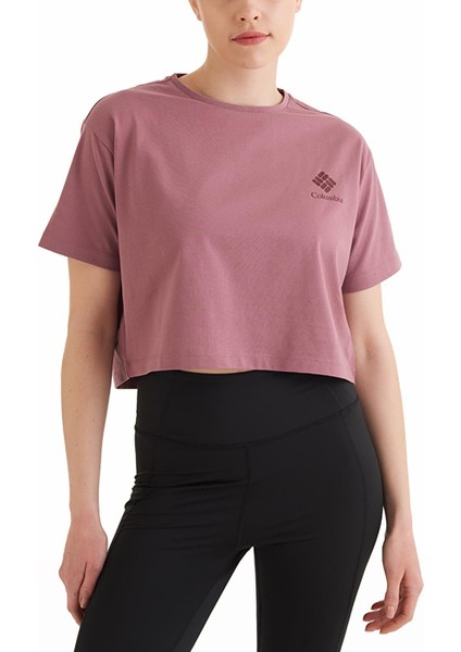 Csc Framed Halftone Logo Kadın Kısa Kollu Tişört indirimleri