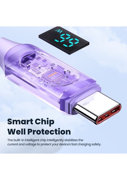 1 M Usb'den Type C'ye 6A Dijital Ekranlı Sıvı Silikon Veri Kablosu (Yurt Dışından) fiyatları