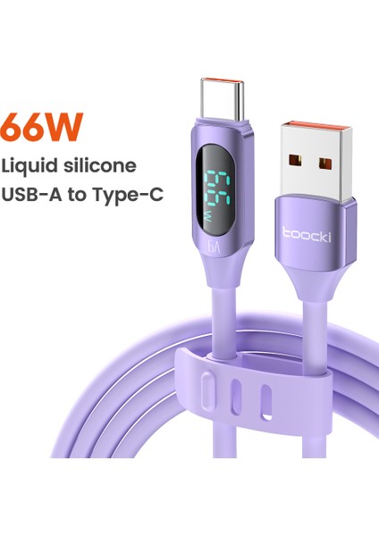 1 M Usb'den Type C'ye 6A Dijital Ekranlı Sıvı Silikon Veri Kablosu (Yurt Dışından) indirimleri