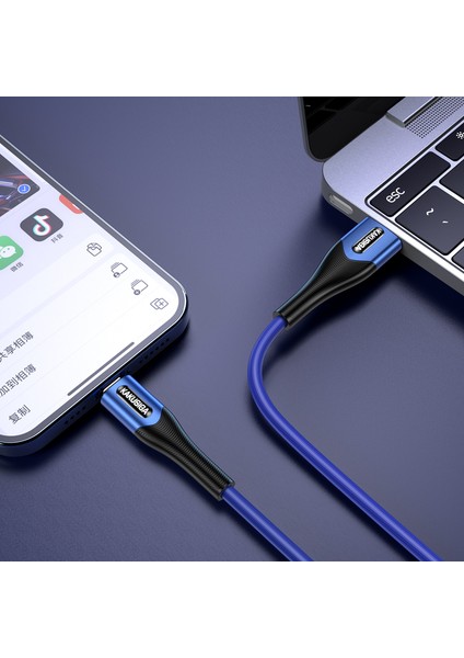 Xiaoyun Serisi 1.2m Tip C Lightning Pd 20W Telefon Akıllı Şarj Kablosu Veri Kablosu (Yurt Dışından)