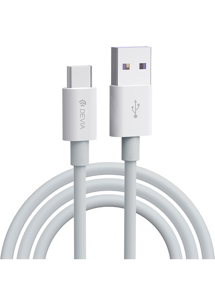 Devıa Smart Serisi EC306 1.5m Usb'den Type C'ye 5A Hızlı Şarj Veri Kablosu Tpe Kablosu Tam Uyumlu (Yurt Dışından)