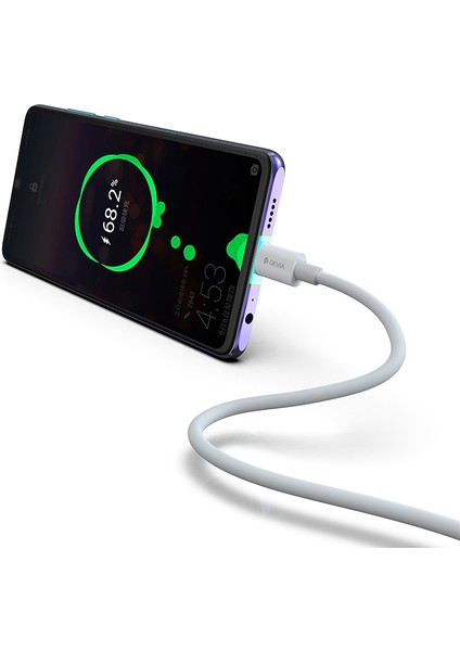 Devıa Smart Serisi EC306 1.5m Usb'den Type C'ye 5A Hızlı Şarj Veri Kablosu Tpe Kablosu Tam Uyumlu (Yurt Dışından) modelleri