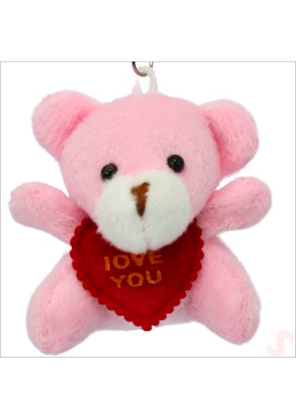 Pelüş Ayıcık Anahtarlık Love You, 5 cm x 5 cm - Pembe modelleri