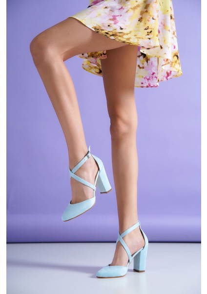 Evan Bebe Mavisi Topuklu Kadın Ayakkabı fırsatları