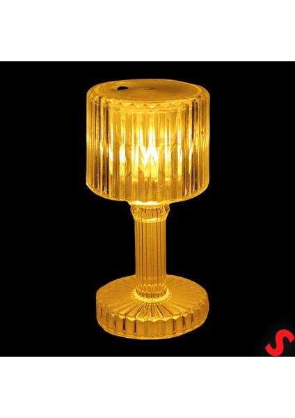 Retro Mini Masa Lambası Pilli LED Işık, 8,5cm x 4cm x 3 Adet fırsatları